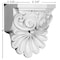 Ekena Millwork 6 3/8"W x 5 5/8"D x 9"H Quentin Shell Corbel COR06X05X09QU - alternate 3